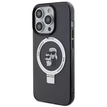 Karl Lagerfeld KLHMP15LHMRSKCK Θήκη με Ring Stand MagSafe για iPhone 15 Pro 6,1 inch Μαύρη