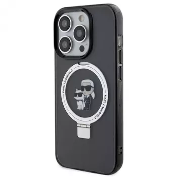Karl Lagerfeld KLHMP15XHMRSKCK iPhone 15 Pro Max 6,7 inch Μαύρη Θήκη με Ring Stand Karl & Choupette MagSafe