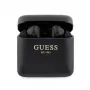 Guess Printed Logo True Wireless Stereo Bluetooth Earbuds με θήκη φόρτισης (Μαύρο)
