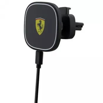 Ferrari 15W Ασύρματος Επαγωγικός Φορτιστής Αυτοκινήτου Βάση FECHMGLK για Αεραγωγό, Μαύρο, MagSafe