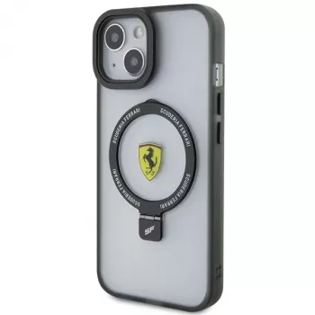 Ferrari FEHMP15SUSCAH iPhone 15 / 14 / 13 6,1 inch Διάφανη σκληρή θήκη με δακτύλιο 2023 Collection MagSafe