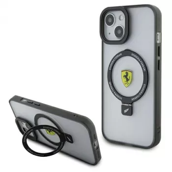 Ferrari FEHMP15MUSCAH iPhone 15 Plus / 14 Plus 6,7 inch Διάφανη σκληρή θήκη με δακτύλιο, MagSafe, συλλογή 2023