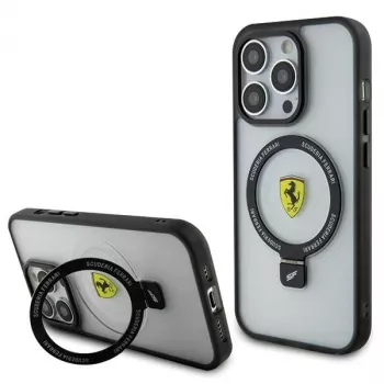 Ferrari FEHMP15LUSCAH iPhone 15 Pro 6,1 inch Διάφανη σκληρή θήκη με δακτύλιο, συμβατή με MagSafe, συλλογή 2023