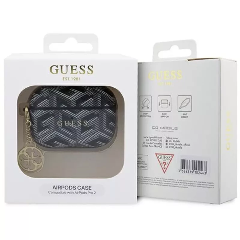 Guess GUAP2PGCE4CK AirPods Pro 2 (2022/2023) Θήκη Μαύρο GCube Charm