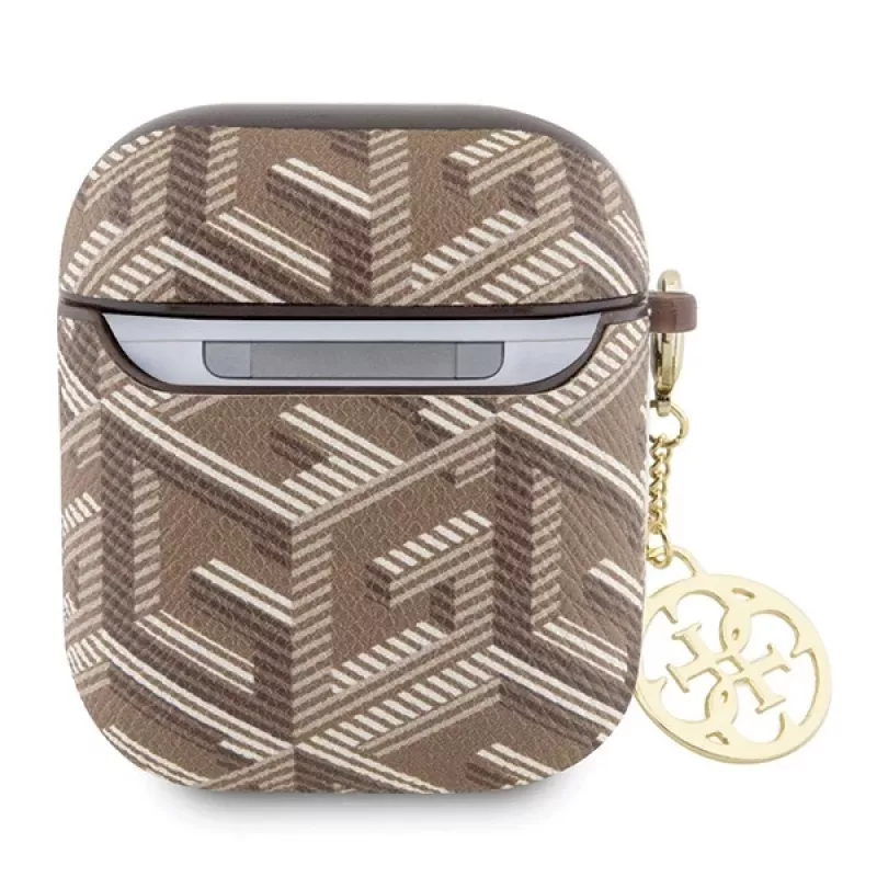 Guess GUA2PGCE4CW AirPods 1/2 Θήκη Καφέ GCube Charm