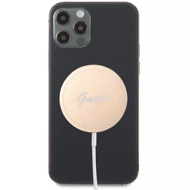 Guess GUCBMSLRD 15W MagSafe Wireless Charging Pad - Χρυσό