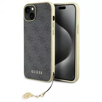 Guess GUHCP15MGF4GGR iPhone 15 Plus/14 Plus 6,7 inch Γκρι Σκληρή θήκη 4G Charms Collection