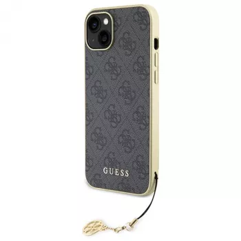 Guess GUHCP15MGF4GGR iPhone 15 Plus/14 Plus 6,7 inch Γκρι Σκληρή θήκη 4G Charms Collection
