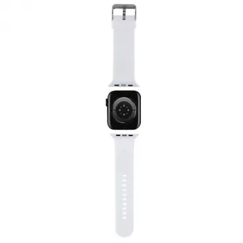 Karl Lagerfeld 3D Rubber Karl & Choupette Heads NFT Λουράκι Apple Watch 42/44/45/49mm Λευκό
