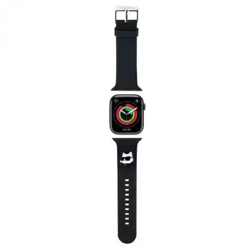 Karl Lagerfeld 3D Rubber Choupette Head Λουράκι για Apple Watch 38/40/41mm Μαύρο