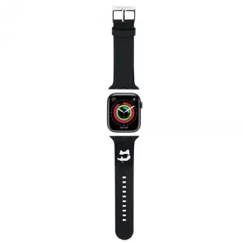 Karl Lagerfeld 3D Rubber Choupette Head Λουράκι Apple Watch 42/44/45/49mm Μαύρο