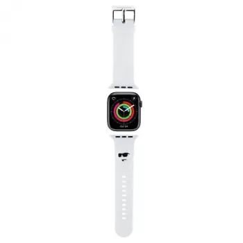 Karl Lagerfeld 3D Rubber Choupette Head Λουράκι Apple Watch 42/44/45/49mm Λευκό