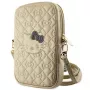 Hello Kitty Quilted Bows Strap Crossbody Θήκη κινητού Χρυσό