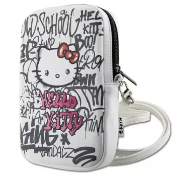 Hello Kitty Τσάντα ώμου Graffiti Kitty Head Λευκό