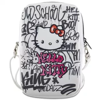 Hello Kitty Τσάντα ώμου Graffiti Kitty Head Λευκό