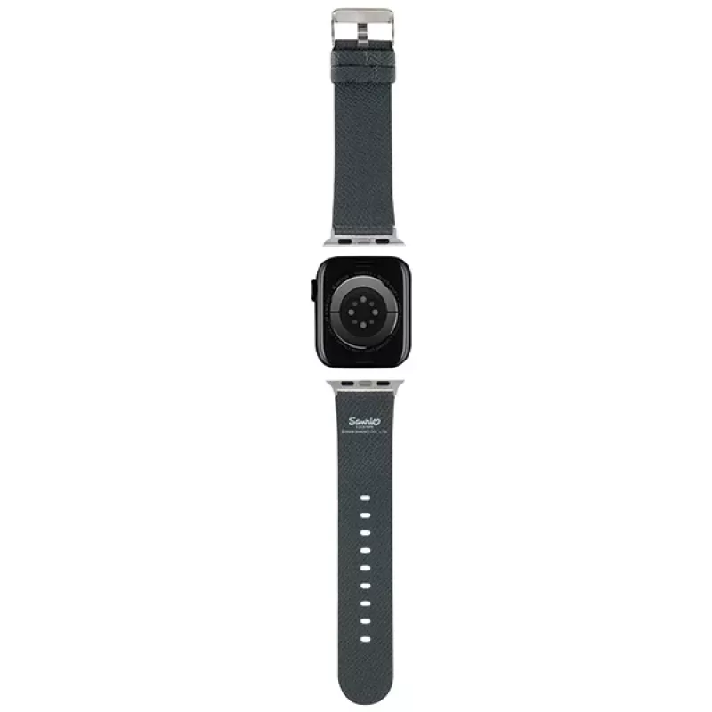 Hello Kitty HKAWMPGKHK Λουράκι Apple Watch 38/40/41mm Μαύρο Σιλικόνη