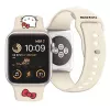 Hello Kitty HKAWMSCHBLE Λουράκι σιλικόνης για Apple Watch 38/40/41mm - Μπεζ
