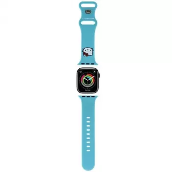 Hello Kitty HKAWMSCHBLB Λουράκι Apple Watch 38/40/41mm Μπλε Σιλικόνη με Kitty Head
