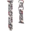 Hello Kitty HKAWMSDGPTE Λουράκι Apple Watch 38/40/41mm Μπεζ Σιλικόνη Graffiti Tags