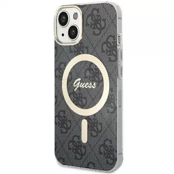 Guess GUHMP15MH4STK Hardcase για iPhone 15 Plus/14 Plus 6,7 ίντσες Μαύρο MagSafe 4G