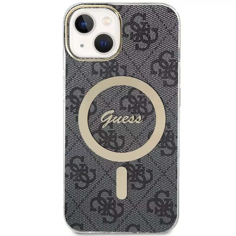 Guess GUHMP15MH4STK Hardcase για iPhone 15 Plus/14 Plus 6,7 ίντσες Μαύρο MagSafe 4G