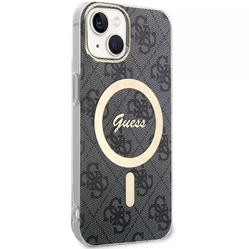 Guess GUHMP15MH4STK Hardcase για iPhone 15 Plus/14 Plus 6,7 ίντσες Μαύρο MagSafe 4G