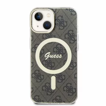 Guess GUHMP15SH4STW iPhone 15 / 14 / 13 6,1 ίντσες Καφέ Hardcase IML 4G MagSafe