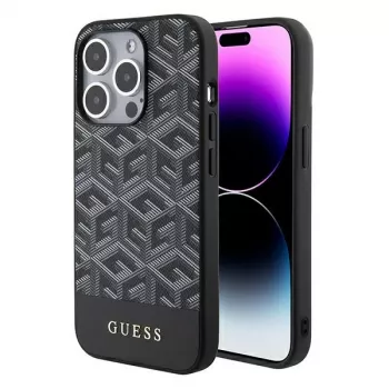 Guess GUHMP15XHGCFSEK iPhone 15 Pro Max 6.7 Μαύρο Hardcase GCube Stripes MagSafe