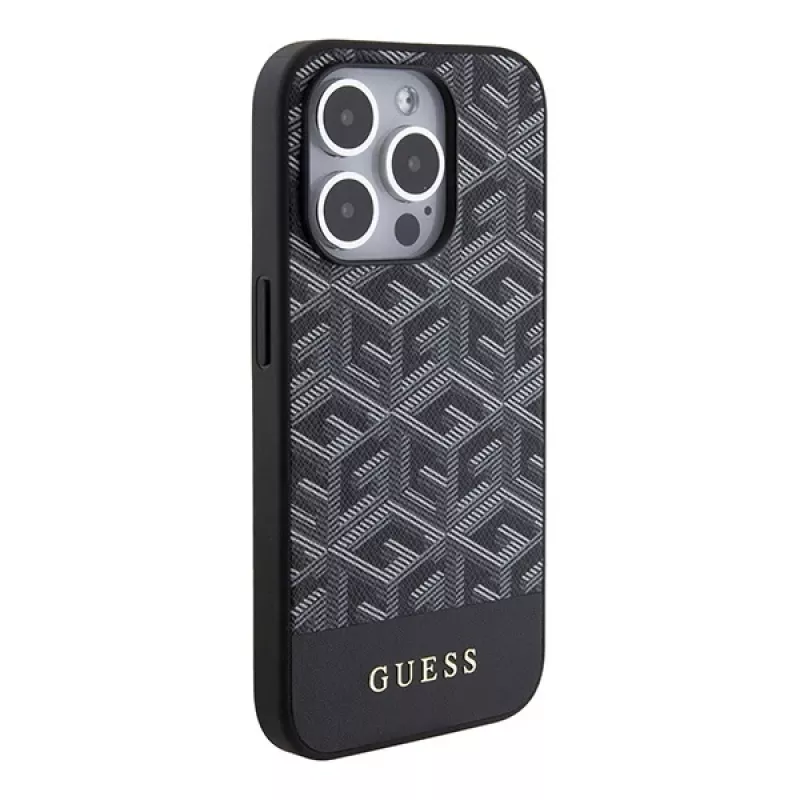 Guess GUHMP15XHGCFSEK iPhone 15 Pro Max 6.7 Μαύρο Hardcase GCube Stripes MagSafe