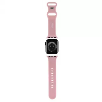 Hello Kitty HKAWLSCHBLP Σιλικονούχο Λουράκι για Apple Watch 42/44/45/49mm Ροζ