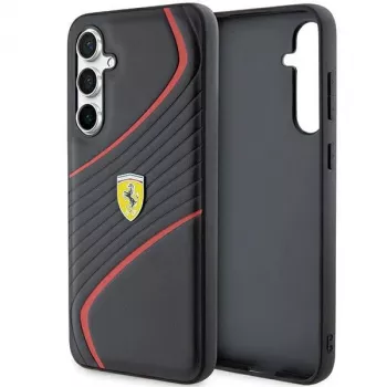 Ferrari FEHCS23FEPTWK S23 FE S711 Σκληρή θήκη Twist Μεταλλικό λογότυπο Μαύρη
