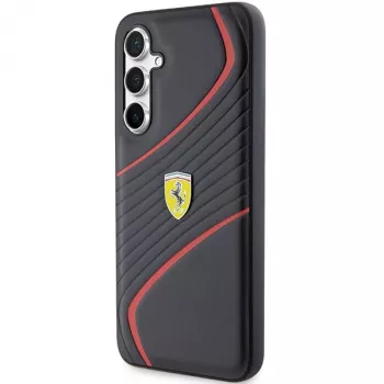 Ferrari FEHCS23FEPTWK S23 FE S711 Σκληρή θήκη Twist Μεταλλικό λογότυπο Μαύρη