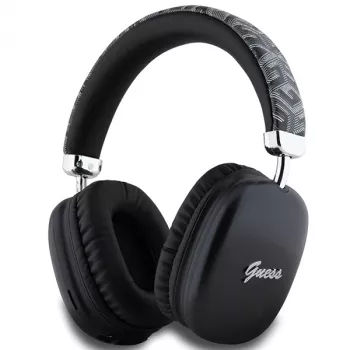 Guess Gcube Metallic Script Logo On-Ear Bluetooth Ακουστικά Μαύρο