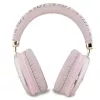 Guess Gcube Metallic Script Logo On-Ear Bluetooth Ακουστικά Ροζ