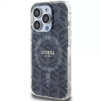 Guess GUHMP15XHGCUSTGK Σκληρή θήκη IML GCube MagSafe για iPhone 15 Pro Max 6.7 Μαύρη