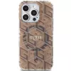 Guess G-Cube σκληρή θήκη για iPhone 15 Pro 6,1 inch καφέ IML MagSafe