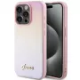Guess Saffiano Iridescent Script σκληρή θήκη για Apple iPhone 14 Pro Max 6,7 - ροζ