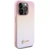 Guess Saffiano Iridescent Script σκληρή θήκη για Apple iPhone 15 Pro 6,1 inch - ροζ