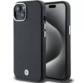 BMW BMHMP14S23PUFWK Signature Wrapped Metal MagSafe θήκη για iPhone 14 / 15 / 13 6,1 inch μαύρο