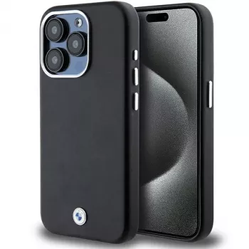 BMW Signature Wrapped Metal MagSafe θήκη για Apple iPhone 15 Pro 6,1 inch μαύρο
