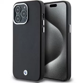 BMW Signature Wrapped Metal MagSafe θήκη για iPhone 15 Pro Max 6,7 inch μαύρο