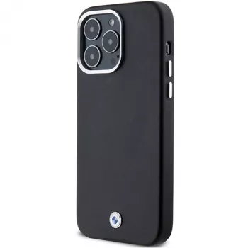 BMW Signature Wrapped Metal MagSafe θήκη για iPhone 15 Pro Max 6,7 inch μαύρο