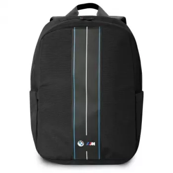 BMW BMBP15COMPVSKL σακίδιο πλάτης για laptop 16 inch μαύρο νάιλον μπλε ρίγα