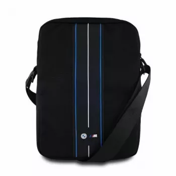 BMW BMTB10COMPVSKL τσάντα tablet 10 inch μαύρο νάιλον μπλε ρίγα