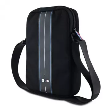 BMW BMTB10COMPVSKL τσάντα tablet 10 inch μαύρο νάιλον μπλε ρίγα