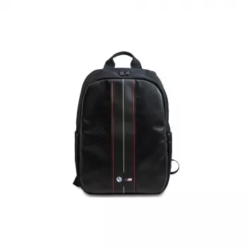 BMW Carbon Red Stripes σακίδιο πλάτης για laptop 16 inch μαύρο/κόκκινο
