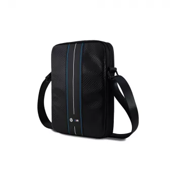 BMW BMTB10COMSCAKL 10 Μαύρη/Carbon Blue Stripes Τσάντα για φορητό υπολογιστή