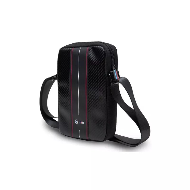 BMW M Collection Carbon Red Stripes θήκη tablet για tablet 10 ιντσών, μαύρη