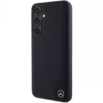 Mercedes-Benz Debossed Line δερμάτινη σκληρή θήκη MagSafe για Samsung Galaxy S24+ (SM-S926) - μαύρη