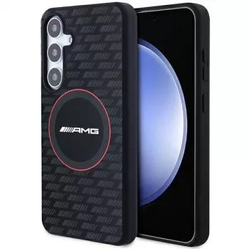 AMG AMHMS24M23SMRK σκληρή θήκη σιλικόνης Carbon Pattern MagSafe για Samsung Galaxy S24+ (SM-S926) - μαύρη